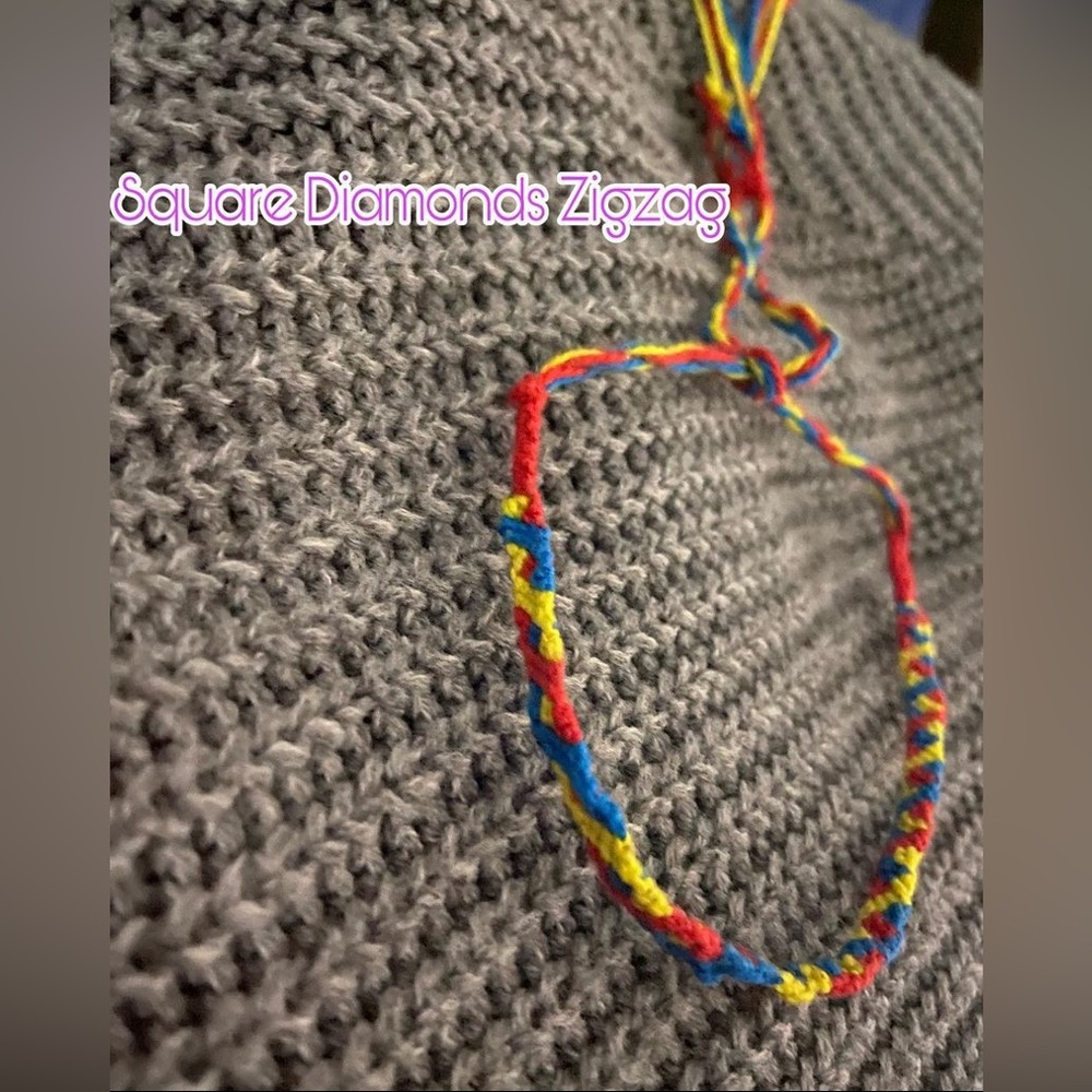 Square Dimonds Zigzag Bracelets